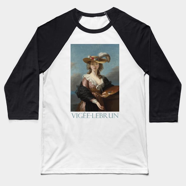 Self Portrait in a Straw Hat by Elisabeth Louise Vigée Le Brun Baseball T-Shirt by Naves